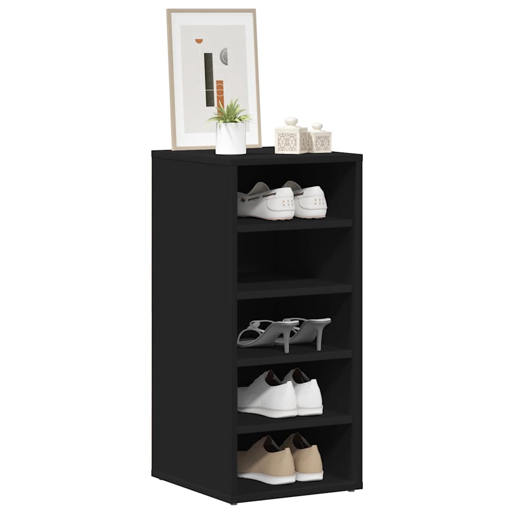 Armoires à chaussures 2 pcs Noir 31,5x35x70cm Bois d'ingénierie - XIOS