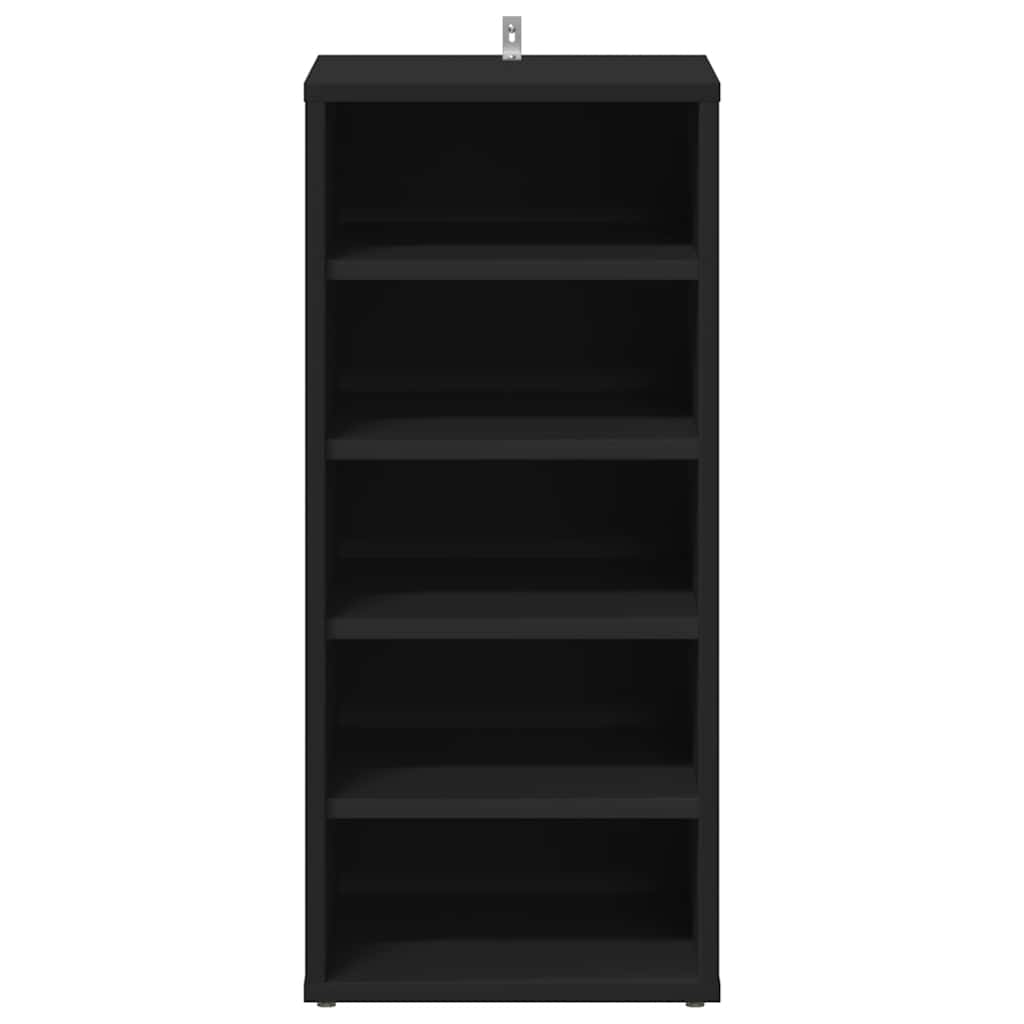 Armoires à chaussures 2 pcs Noir 31,5x35x70cm Bois d'ingénierie - XIOS