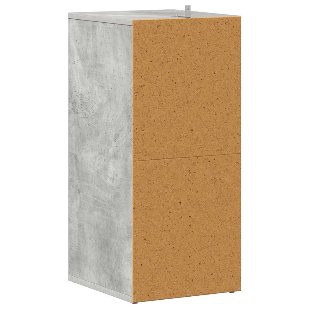 Armoire à chaussures Gris béton 31,5x35x70 cm Bois d'ingénierie - XIOS