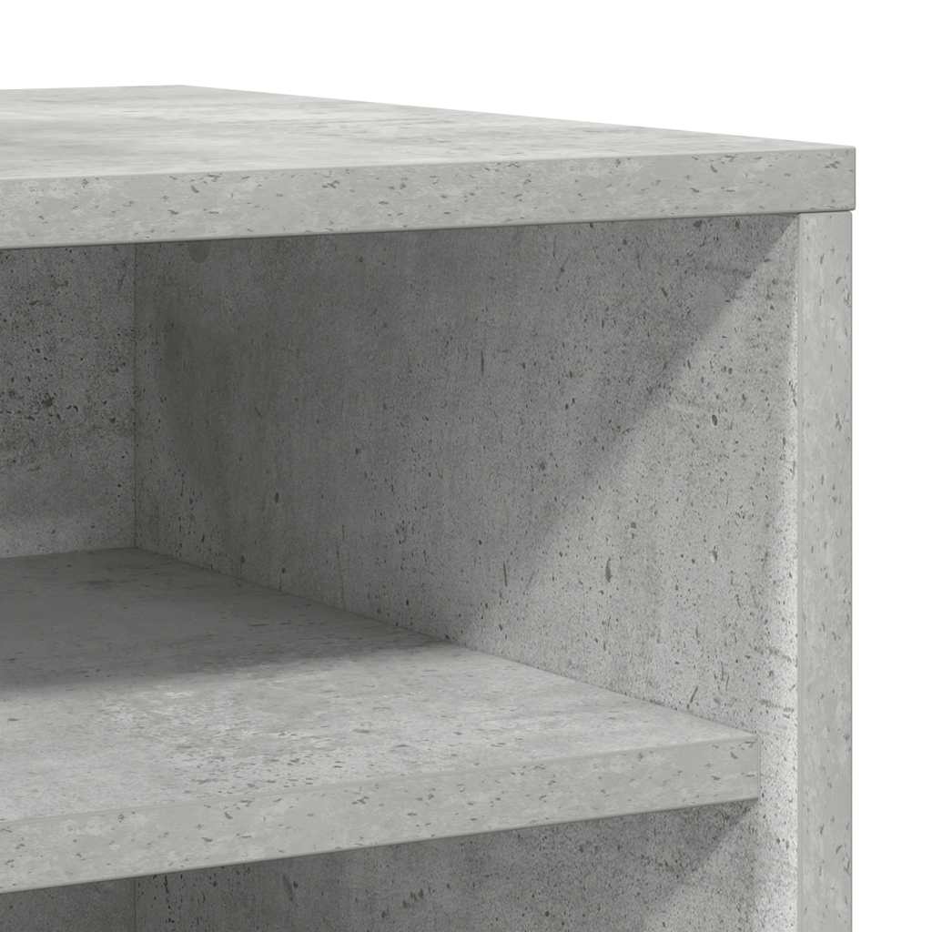 Armoire à chaussures Gris béton 31,5x35x70 cm Bois d'ingénierie - XIOS
