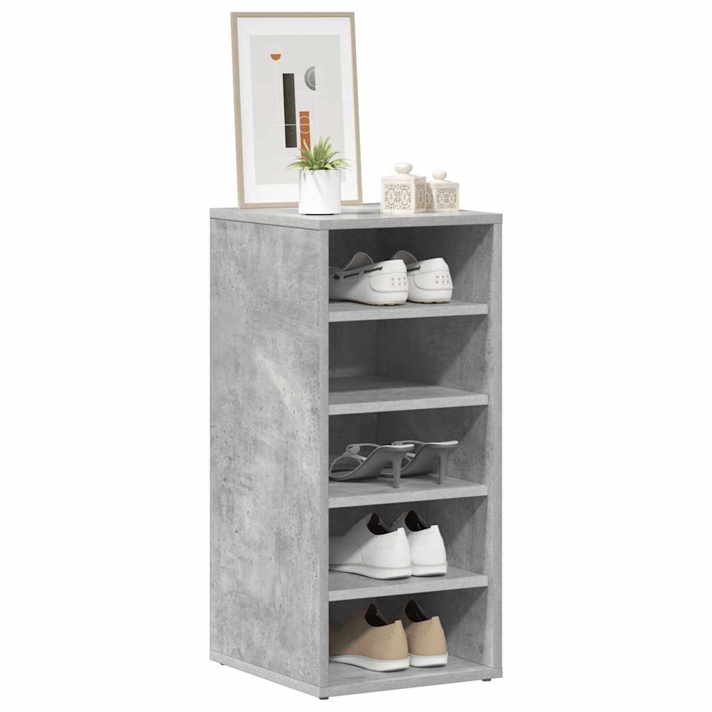 Armoires à chaussures 2 pcs Gris béton Bois d'ingénierie - XIOS