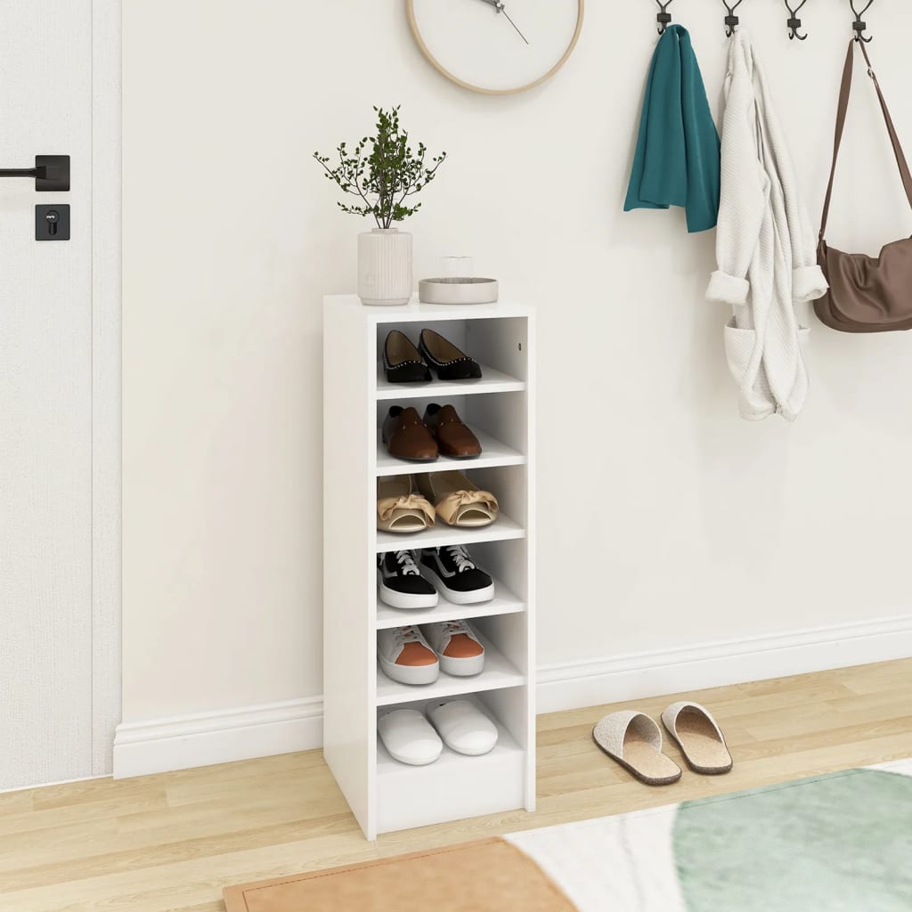 Armoire à chaussures Blanc 31,5x35x90 cm Bois d'ingénierie - XIOS