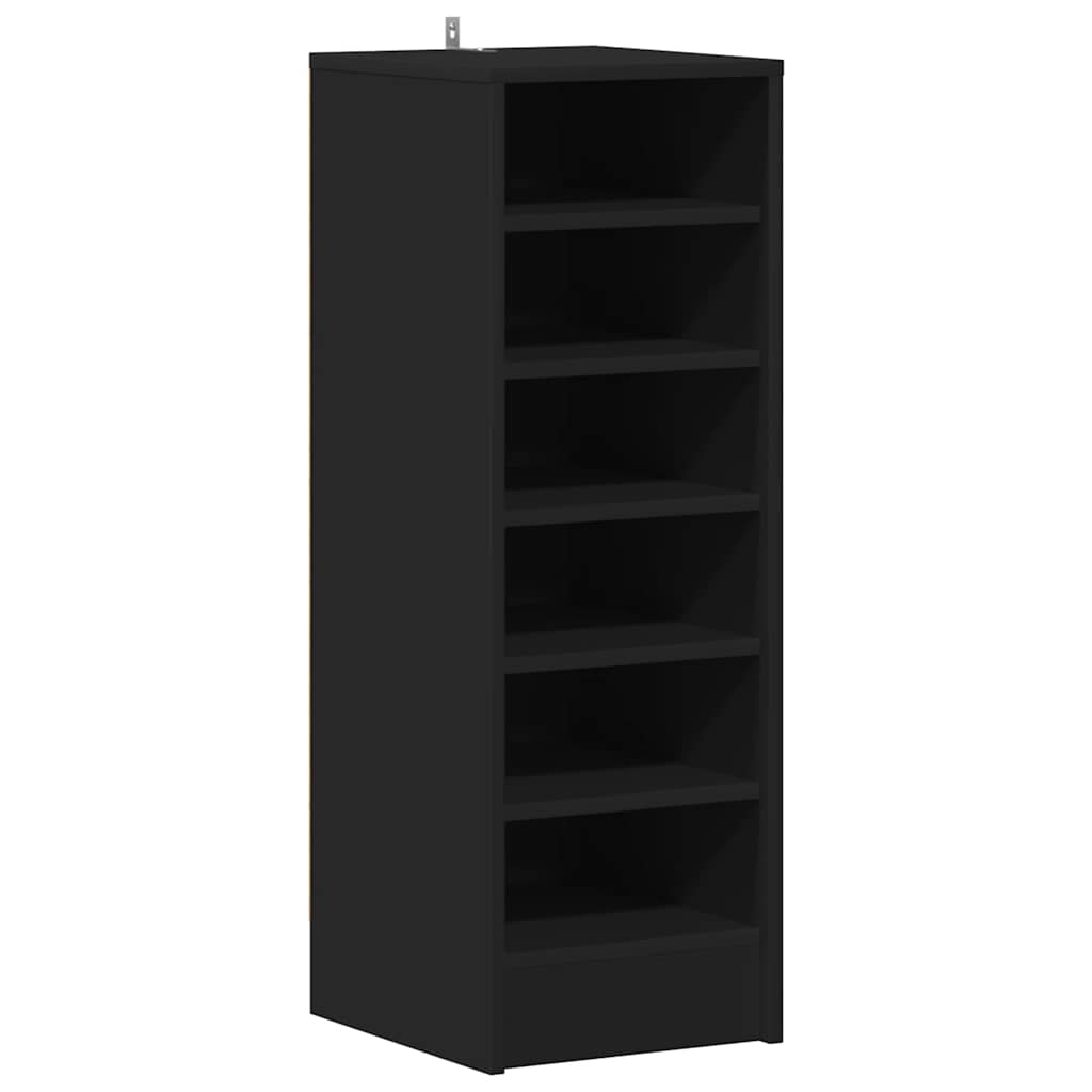 Armoire à chaussures Noir 31,5x35x90 cm Bois d'ingénierie - XIOS