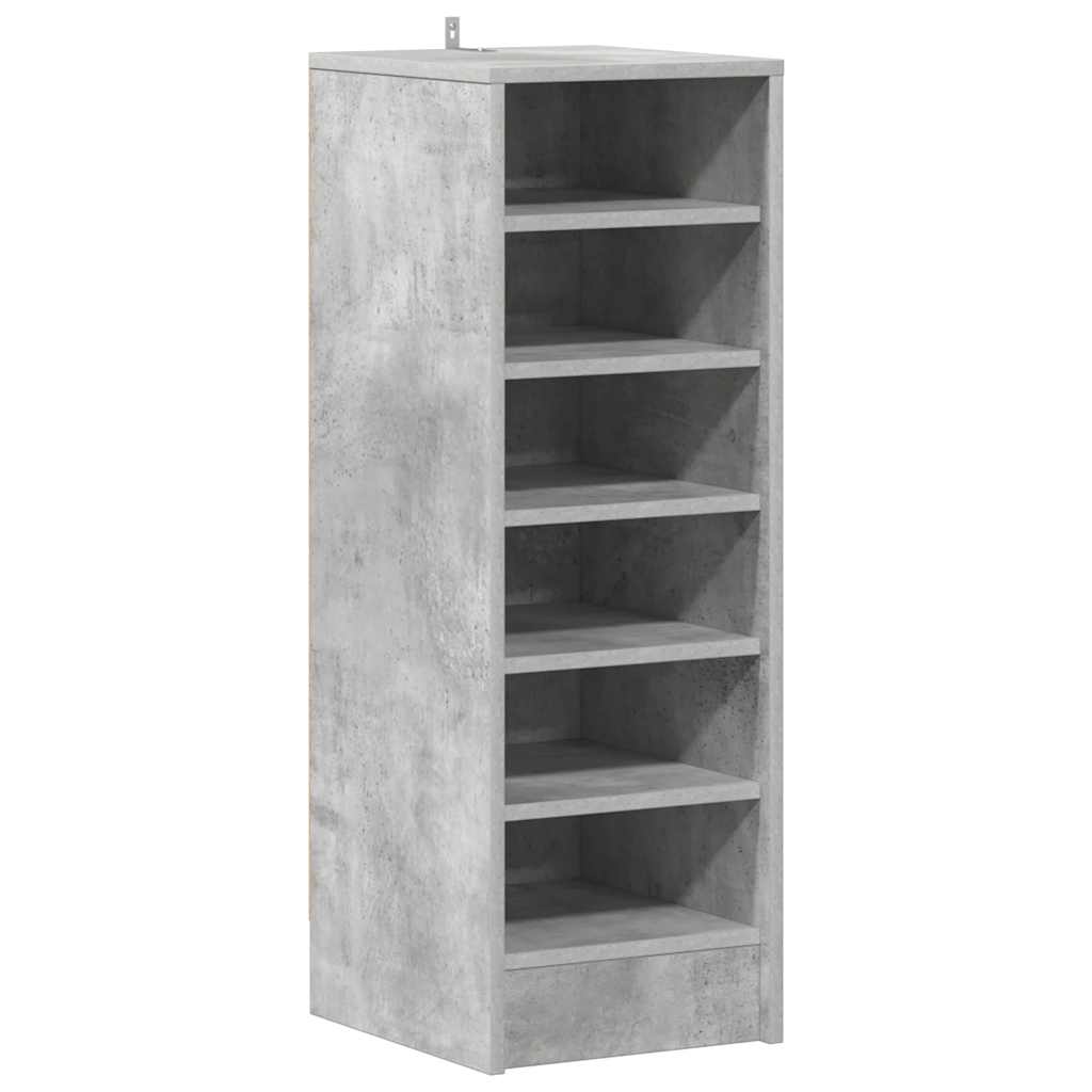 Armoire à chaussures Gris béton 31,5x35x90 cm Bois d'ingénierie - XIOS
