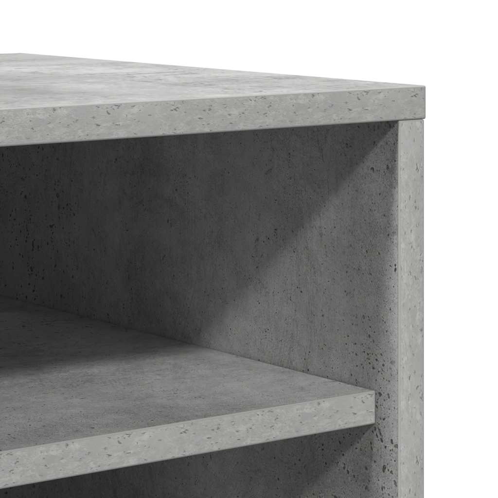 Armoire à chaussures Gris béton 31,5x35x90 cm Bois d'ingénierie - XIOS