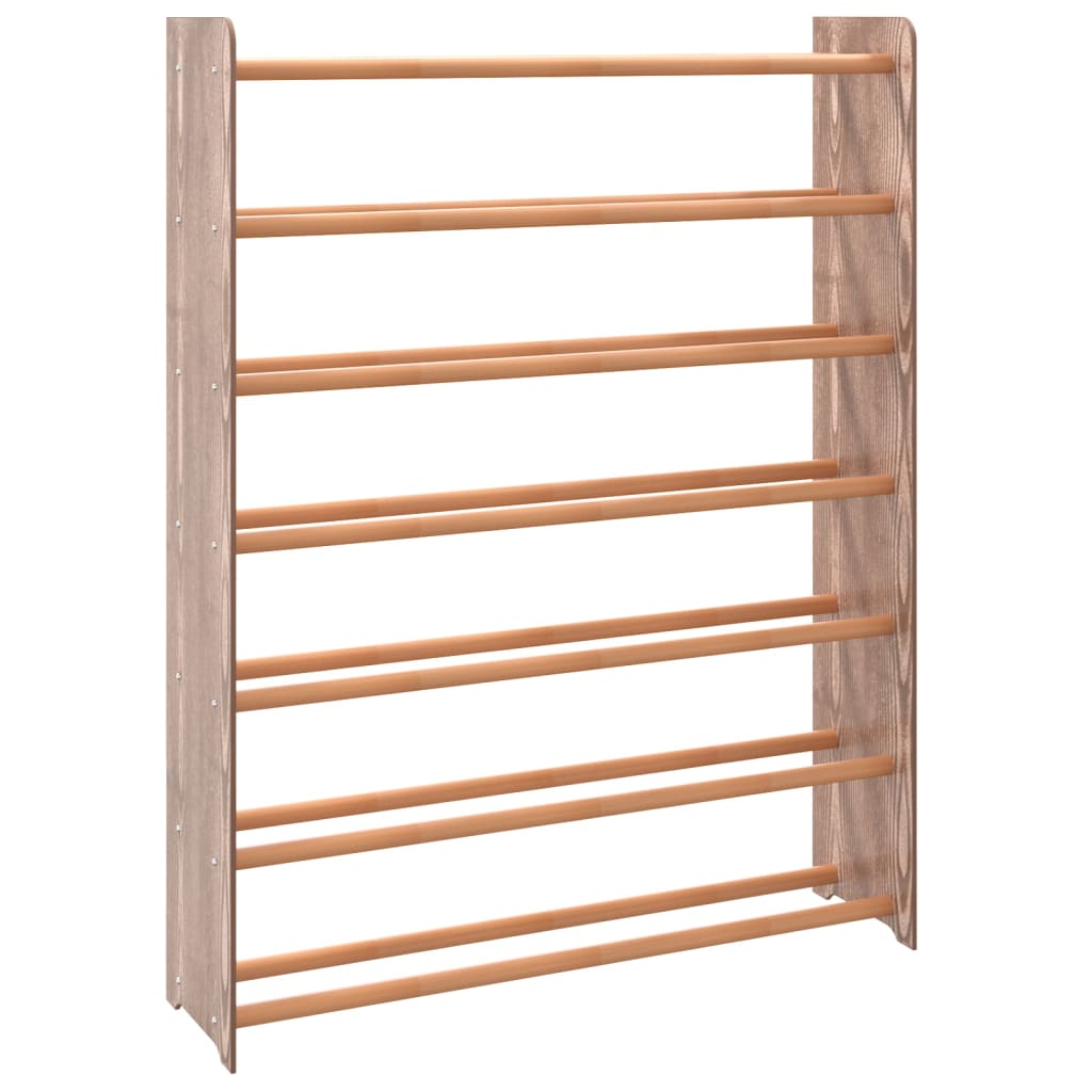 Étagère à chaussures Marron 90x24x117 cm Bois d'ingénierie XIOS
