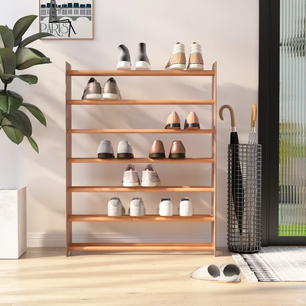 Étagère à chaussures Marron 90x24x117 cm Bois d'ingénierie XIOS