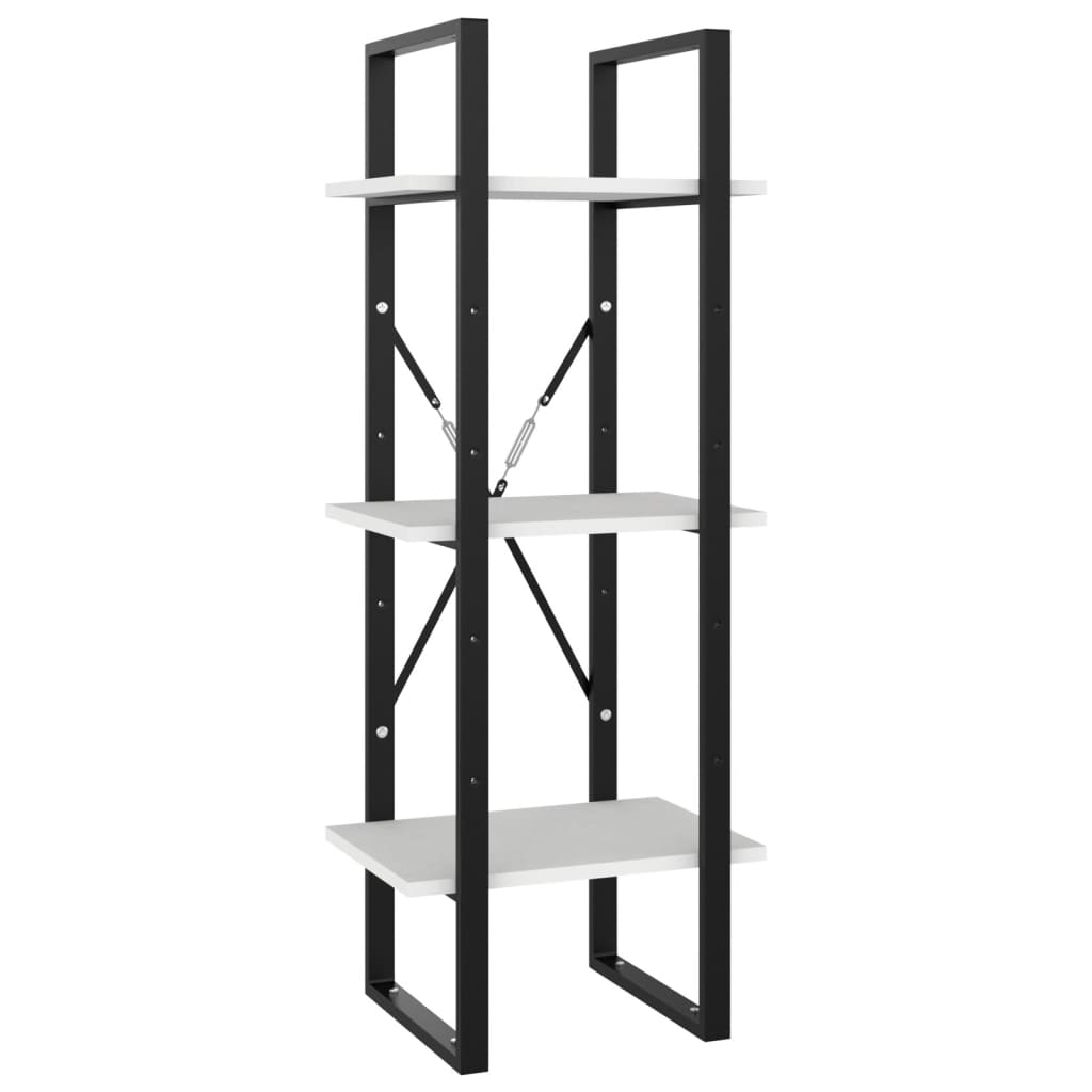 Bibliothèque à 5 niveaux Blanc 40x30x175 cm Bois ingénierie - XIOS