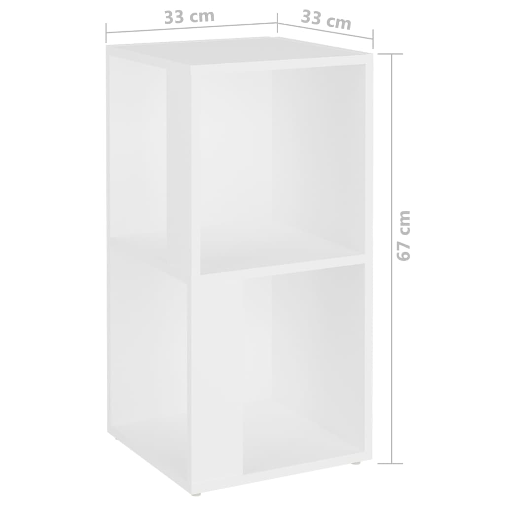 Armoire d'angle Blanc 33x33x67 cm Bois d'ingénierie - XIOS