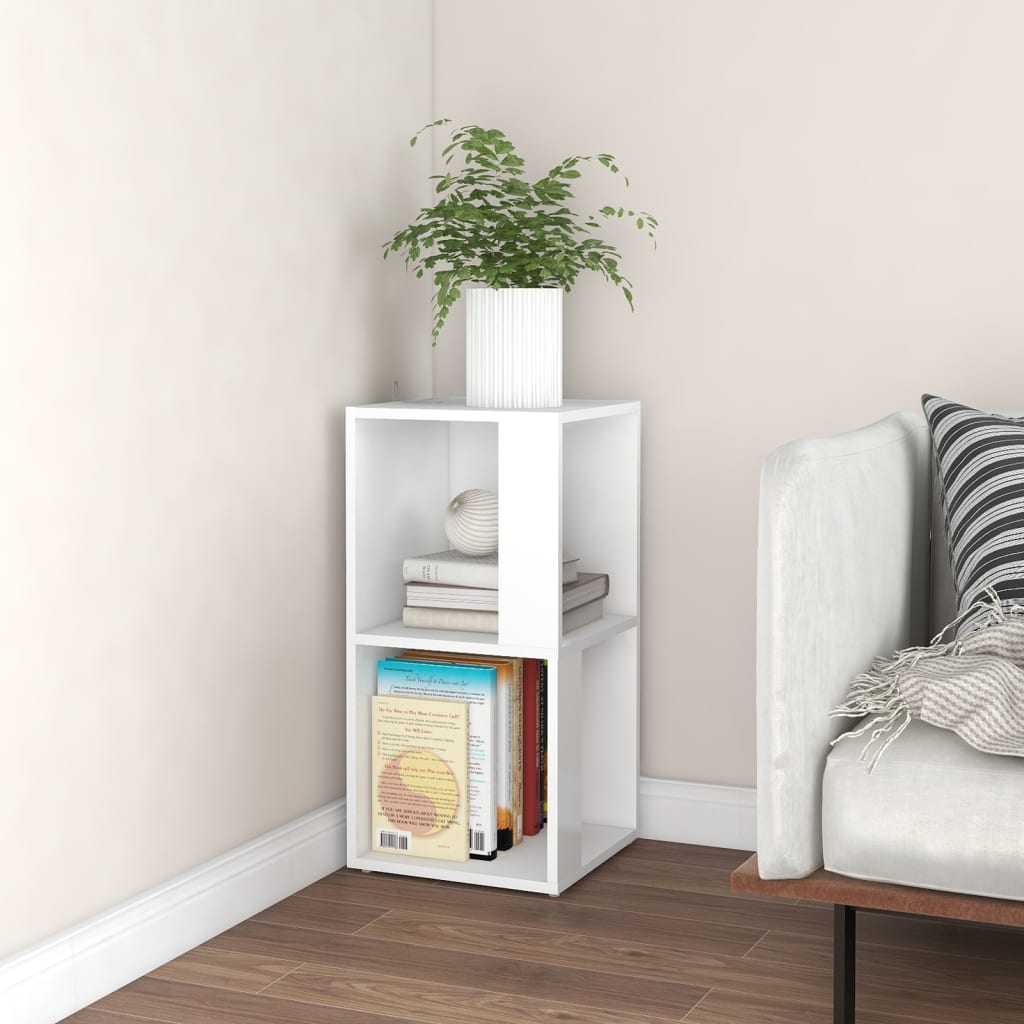 Armoire d'angle Blanc 33x33x67 cm Bois d'ingénierie - XIOS