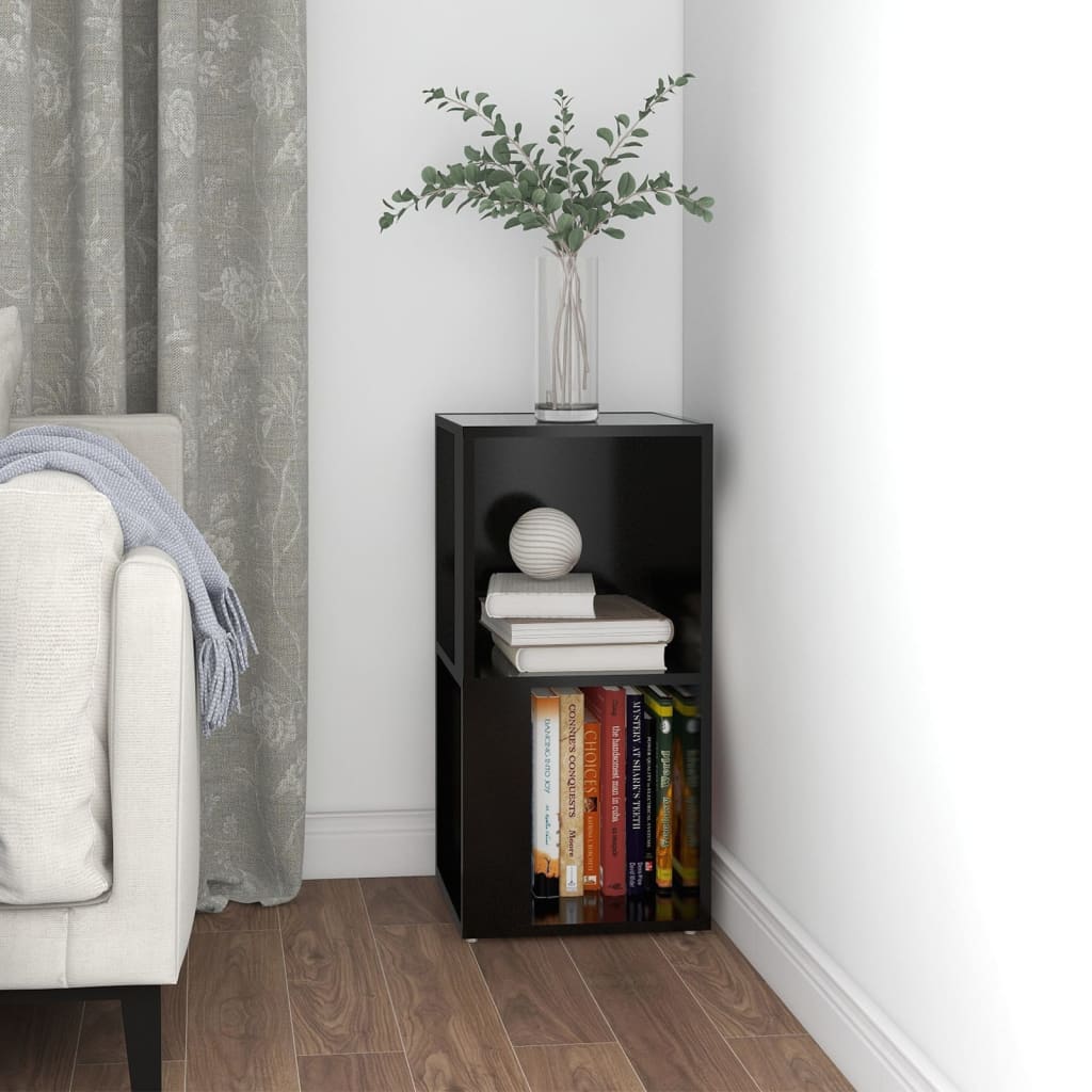 Armoire d'angle Noir 33x33x67 cm Bois d'ingénierie - XIOS