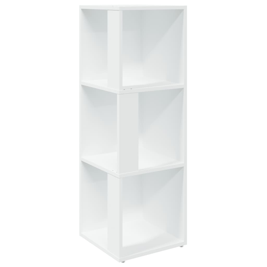 Armoire d'angle Blanc 33x33x100 cm Bois d'ingénierie
