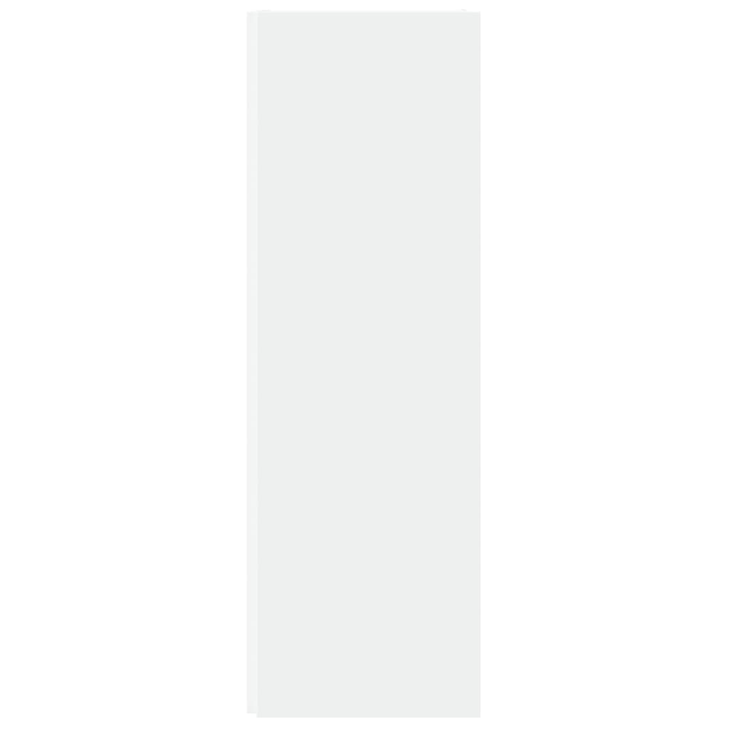 Armoire d'angle Blanc 33x33x100 cm Bois d'ingénierie