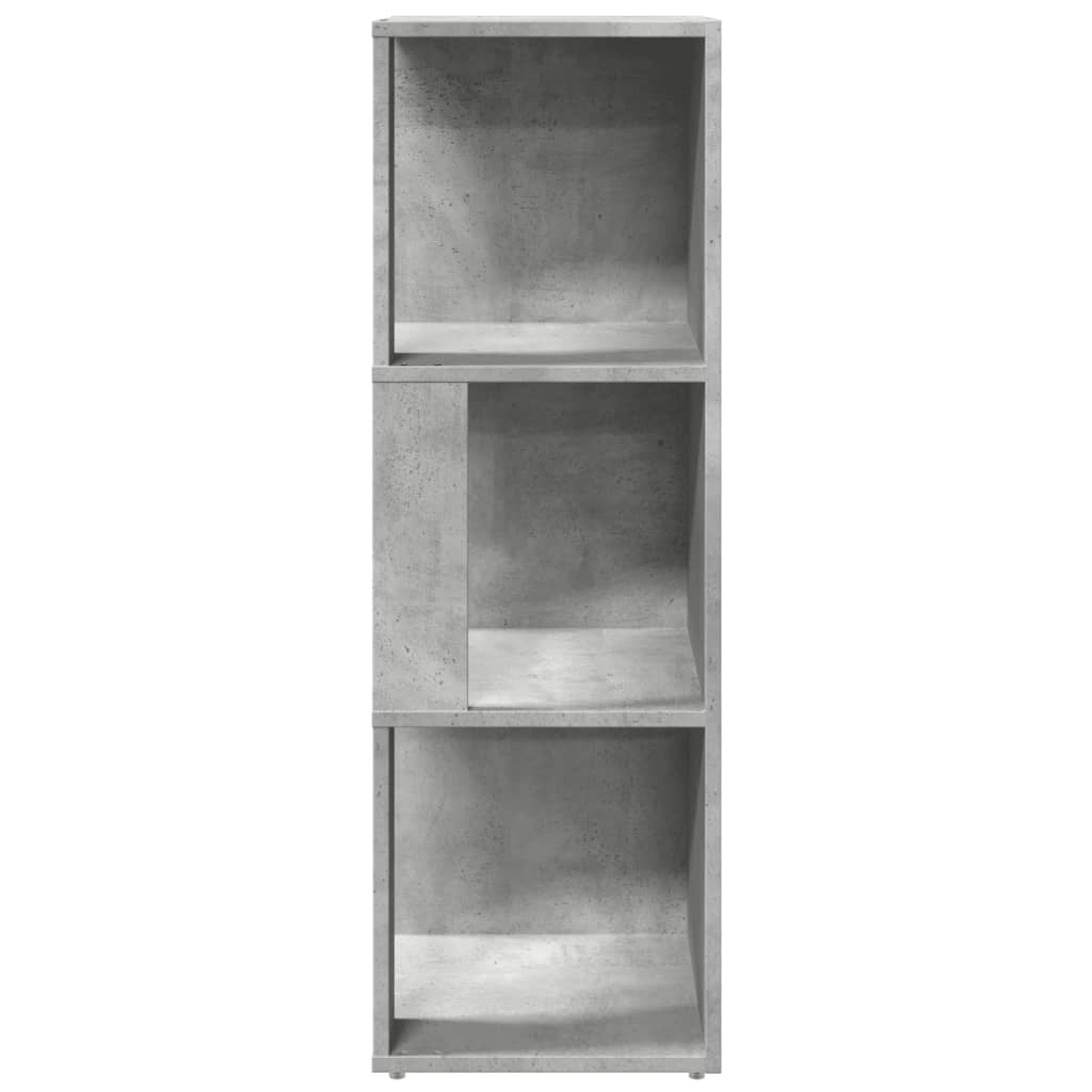 Armoire d'angle Gris béton 33x33x100 cm Bois d'ingénierie - XIOS