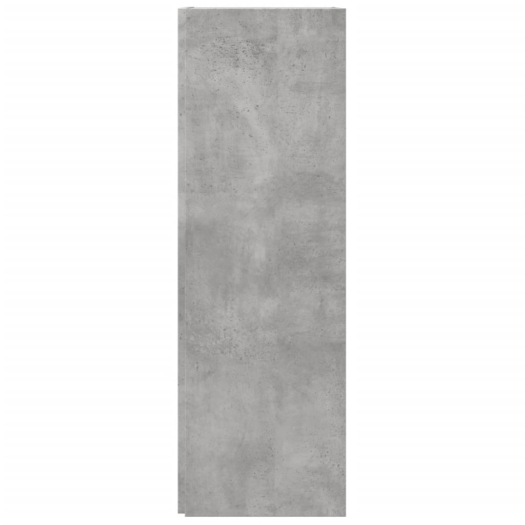 Armoire d'angle Gris béton 33x33x100 cm Bois d'ingénierie - XIOS