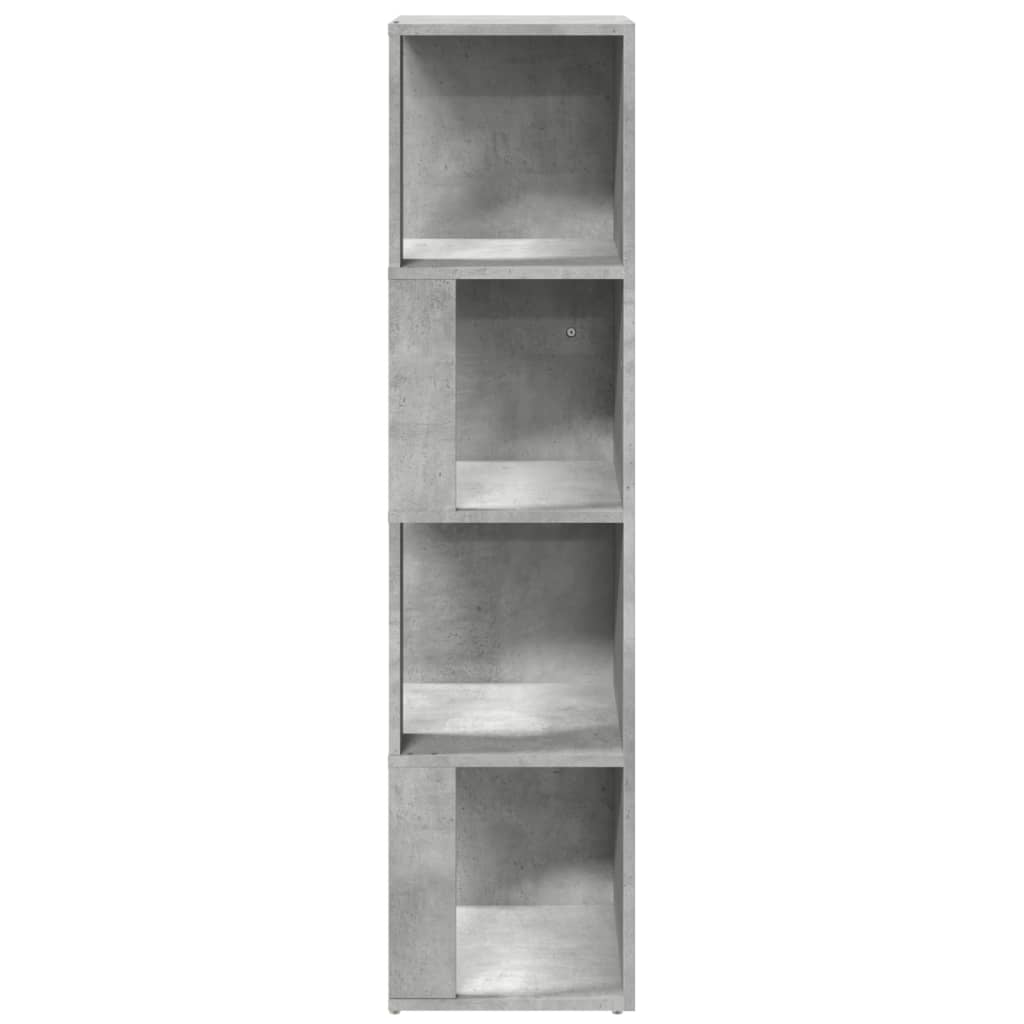 Armoire d'angle Gris béton 33x33x132 cm Aggloméré