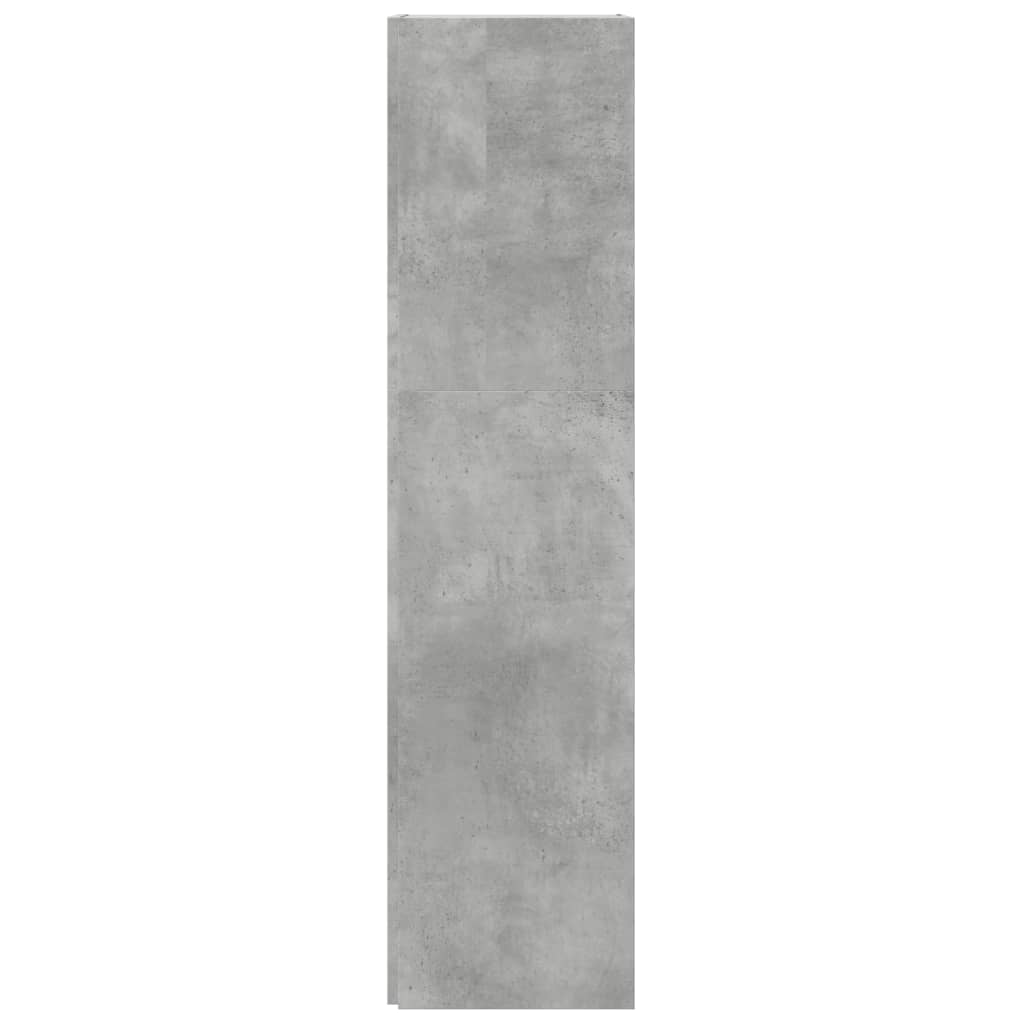 Armoire d'angle Gris béton 33x33x132 cm Aggloméré