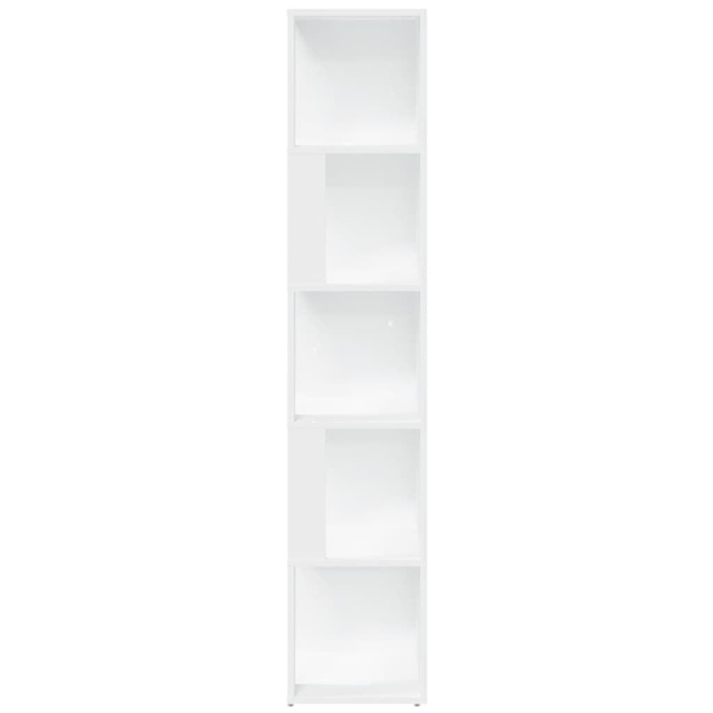 Armoire d'angle Blanc 33x33x164,5 cm Bois d'ingénierie