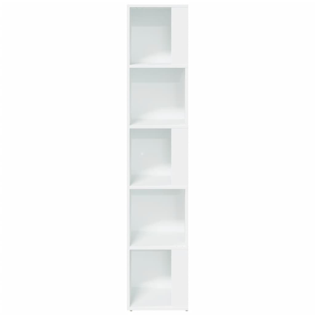 Armoire d'angle Blanc 33x33x164,5 cm Bois d'ingénierie