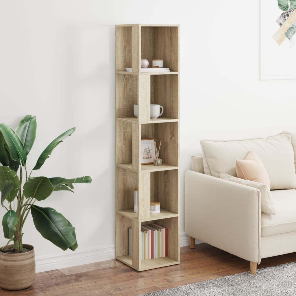 Armoire d'angle Chêne sonoma 33x33x164,5 cm Bois d'ingénierie