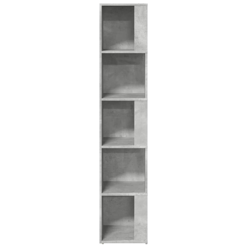 Armoire d'angle Gris béton 33x33x164,5 cm Bois d'ingénierie