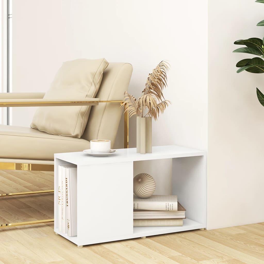 Meuble TV Blanc 60x24x32 cm Bois d'ingénierie - XIOS