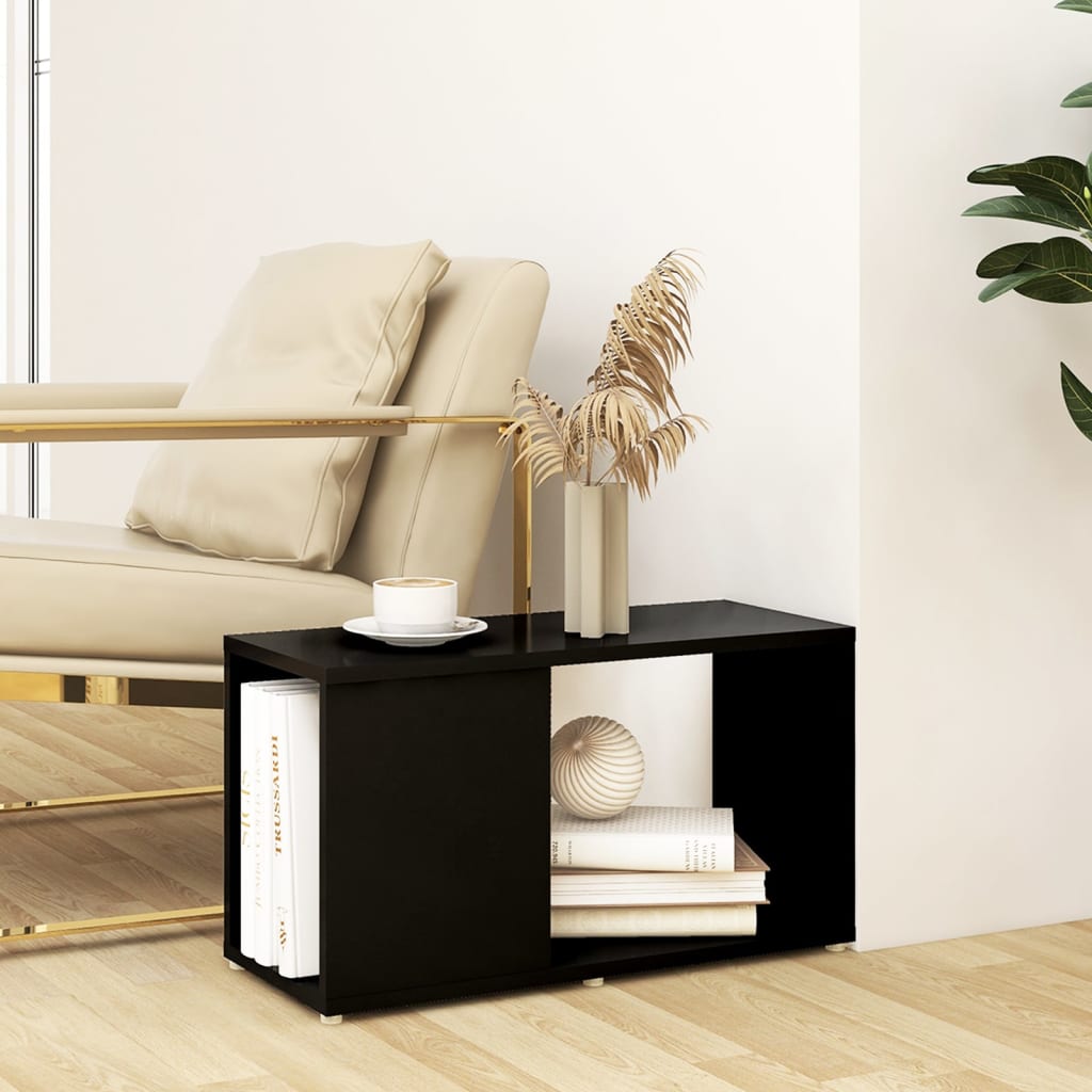 Meuble TV Noir 60x24x32 cm Bois d'ingénierie - XIOS