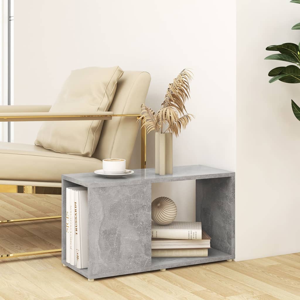 Meuble TV Gris béton 60x24x32 cm Bois d'ingénierie - XIOS