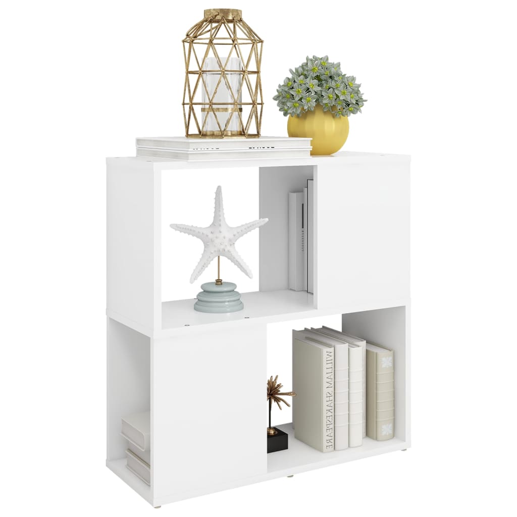 Bibliothèque Blanc 60x24x63 cm Bois d'ingénierie - XIOS