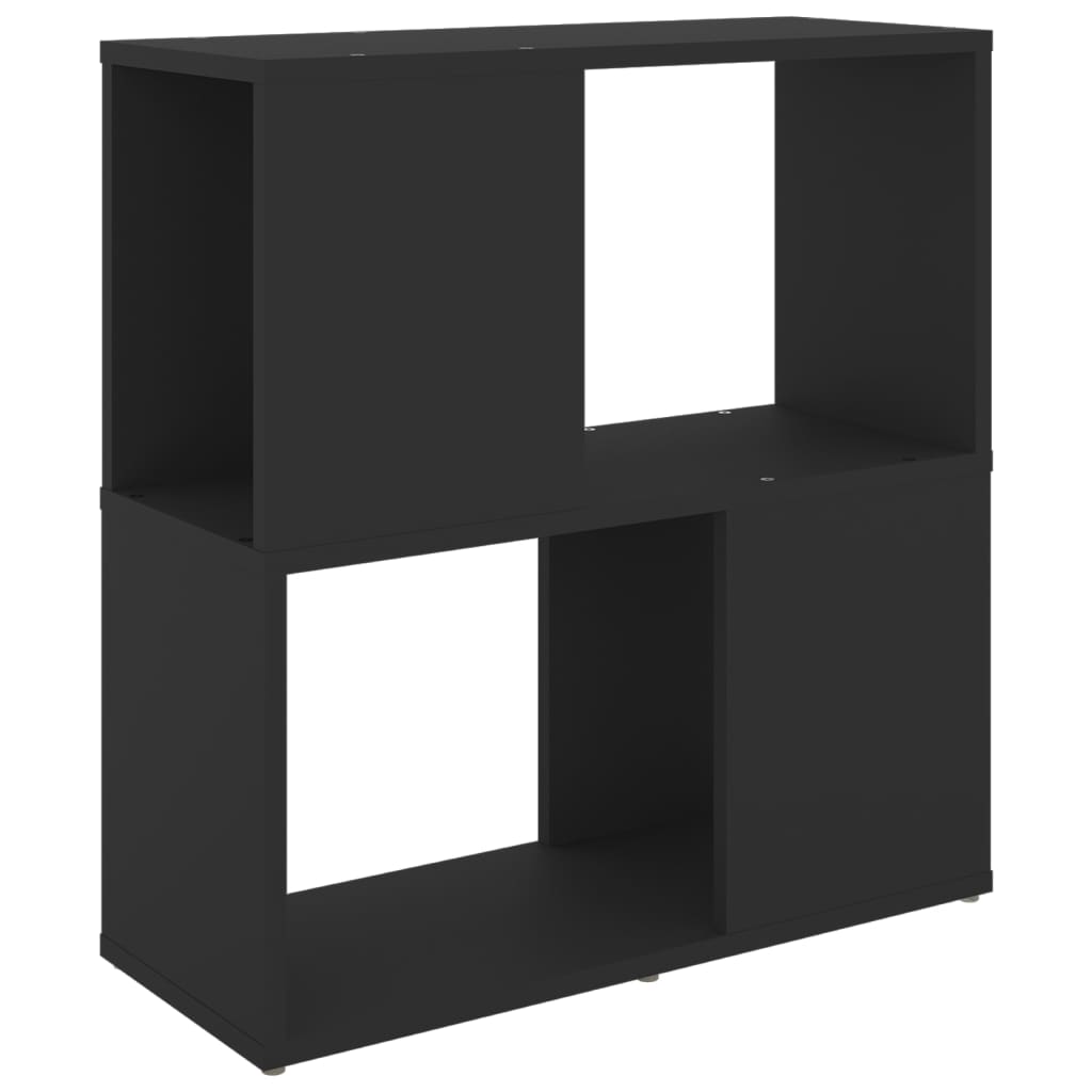 Bibliothèque Noir 60x24x63 cm Bois d'ingénierie - XIOS