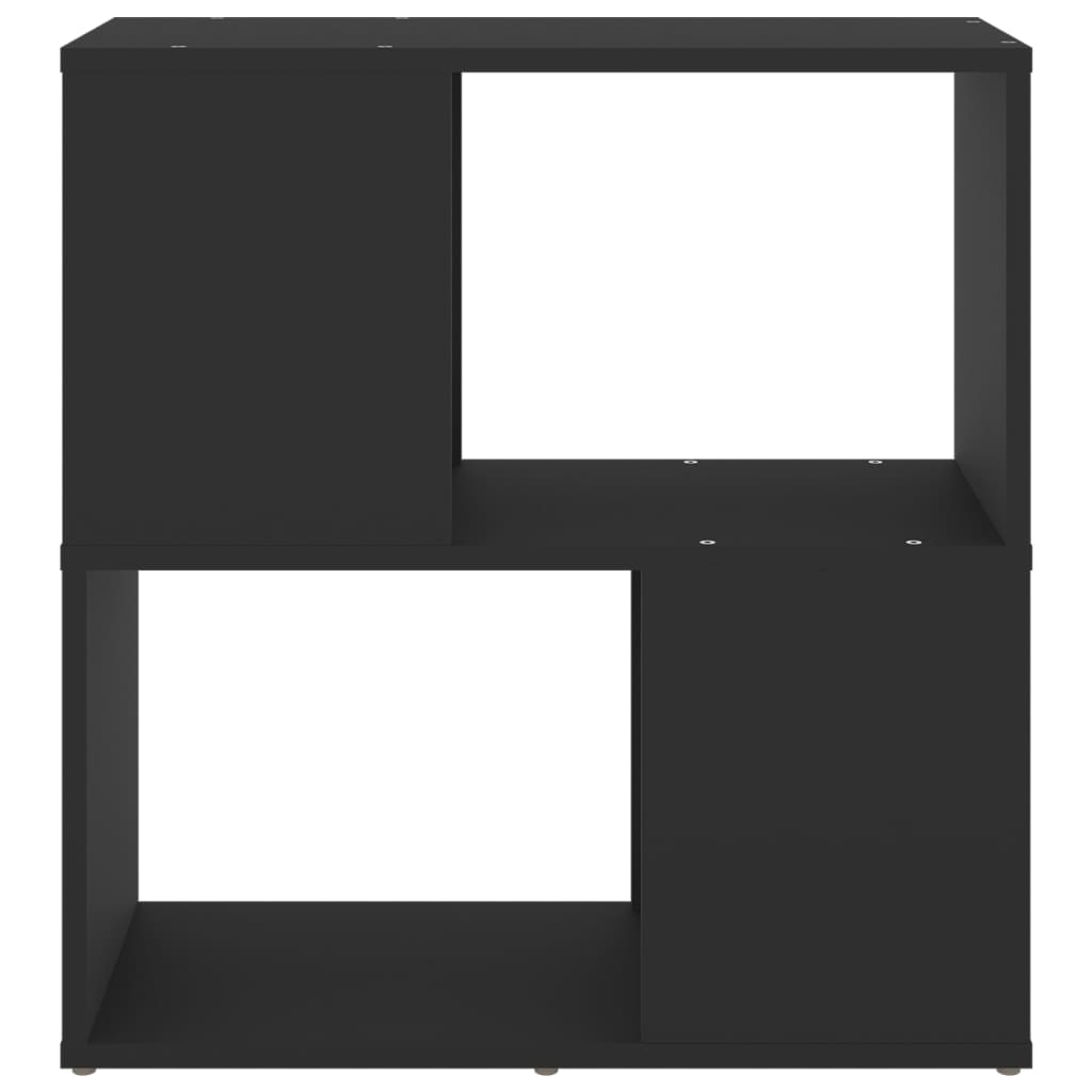 Bibliothèque Noir 60x24x63 cm Bois d'ingénierie - XIOS