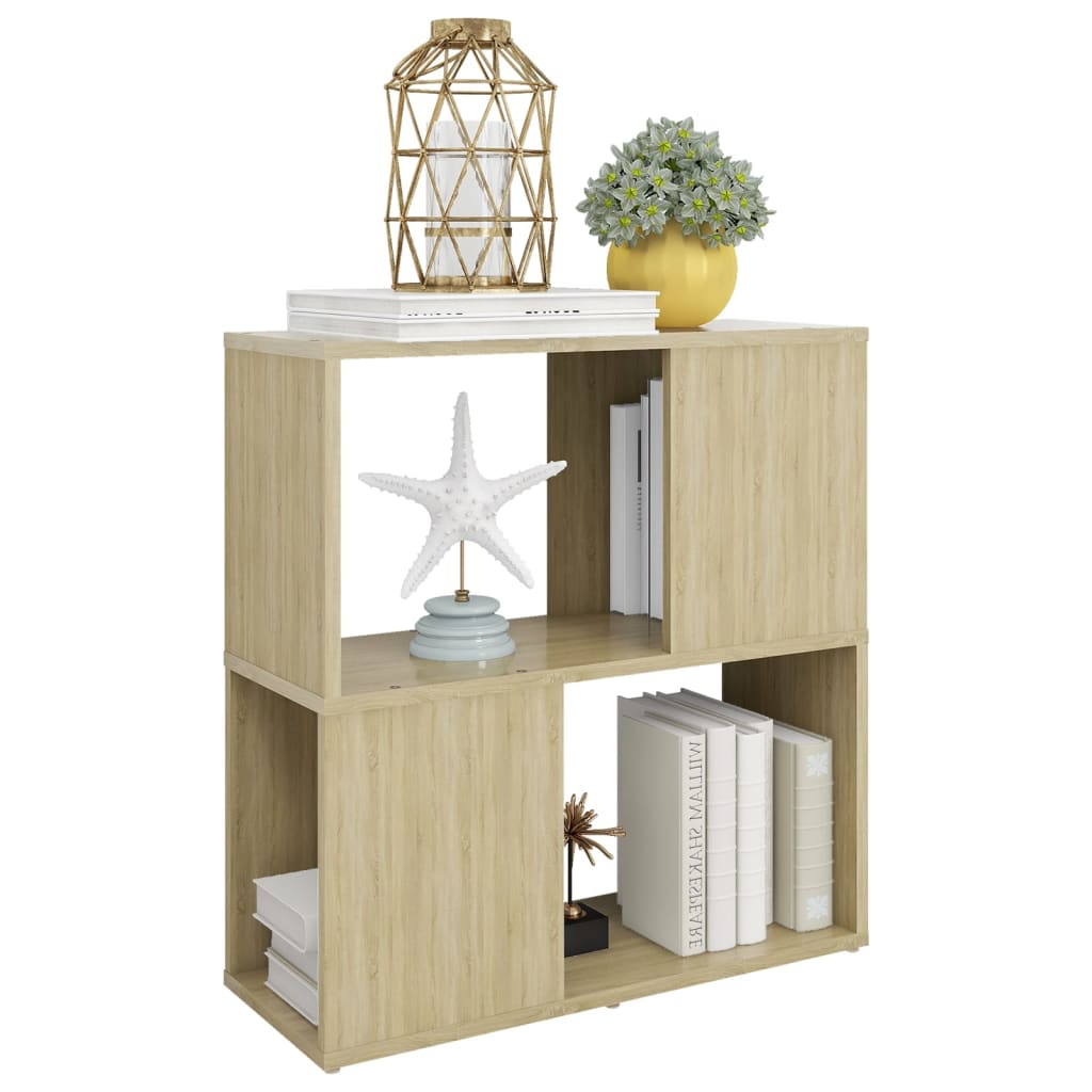 Bibliothèque Chêne sonoma 60x24x63 cm bois d'ingénierie - XIOS