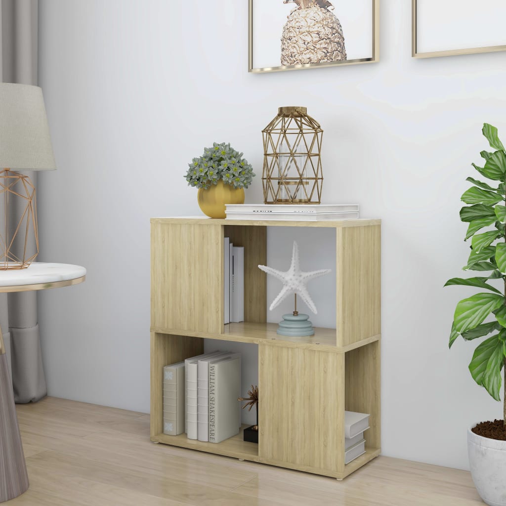 Bibliothèque Chêne sonoma 60x24x63 cm bois d'ingénierie - XIOS