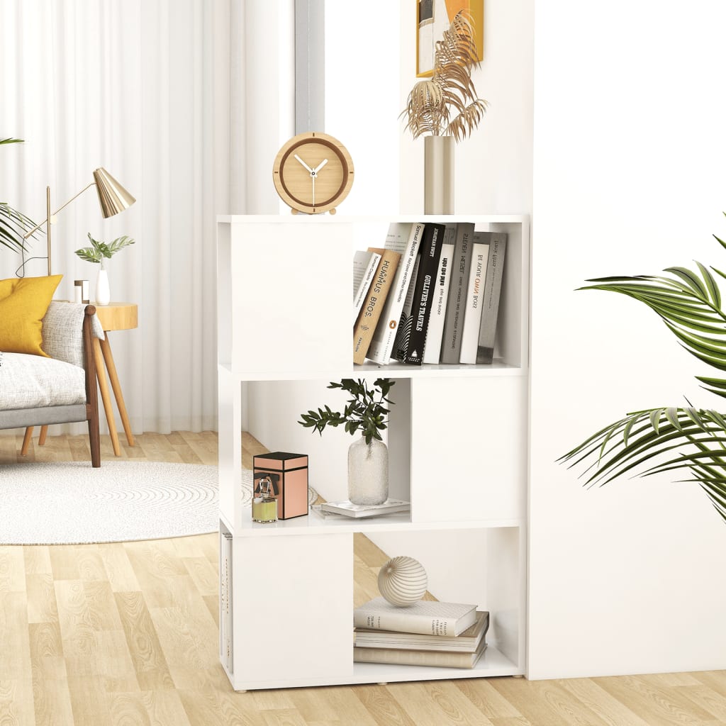Bibliothèque/Séparateur de pièce Blanc 60x24x94 cm - XIOS
