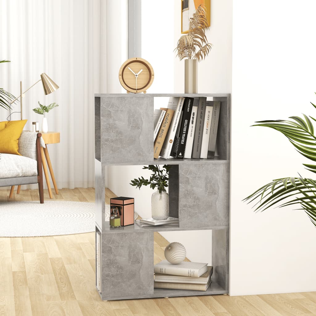 Bibliothèque/Séparateur de pièce Gris 60x24x94 cm - XIOS