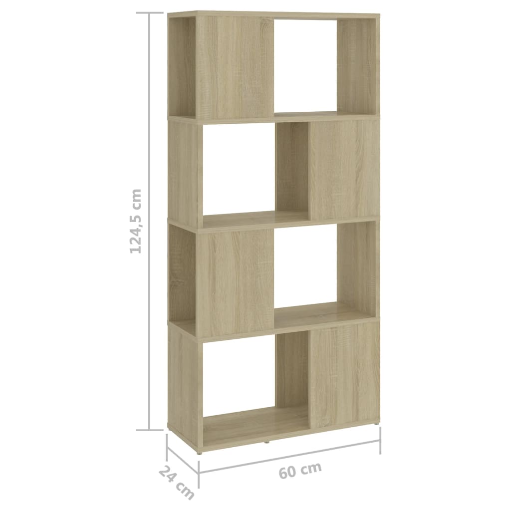 Bibliothèque/Séparateur de pièce Chêne Sonoma 60x24x124,5 cm - XIOS