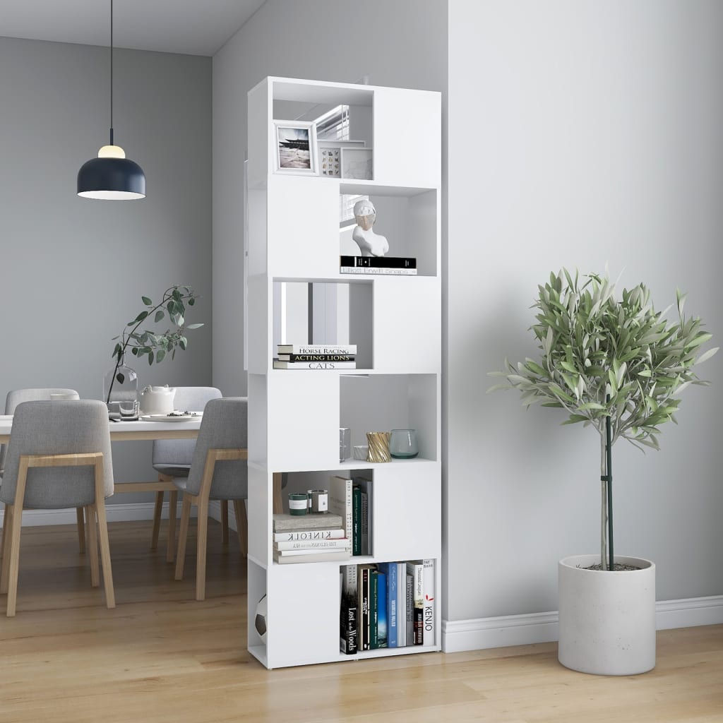 Bibliothèque/Séparateur de pièce Blanc 60x24x186 cm - XIOS