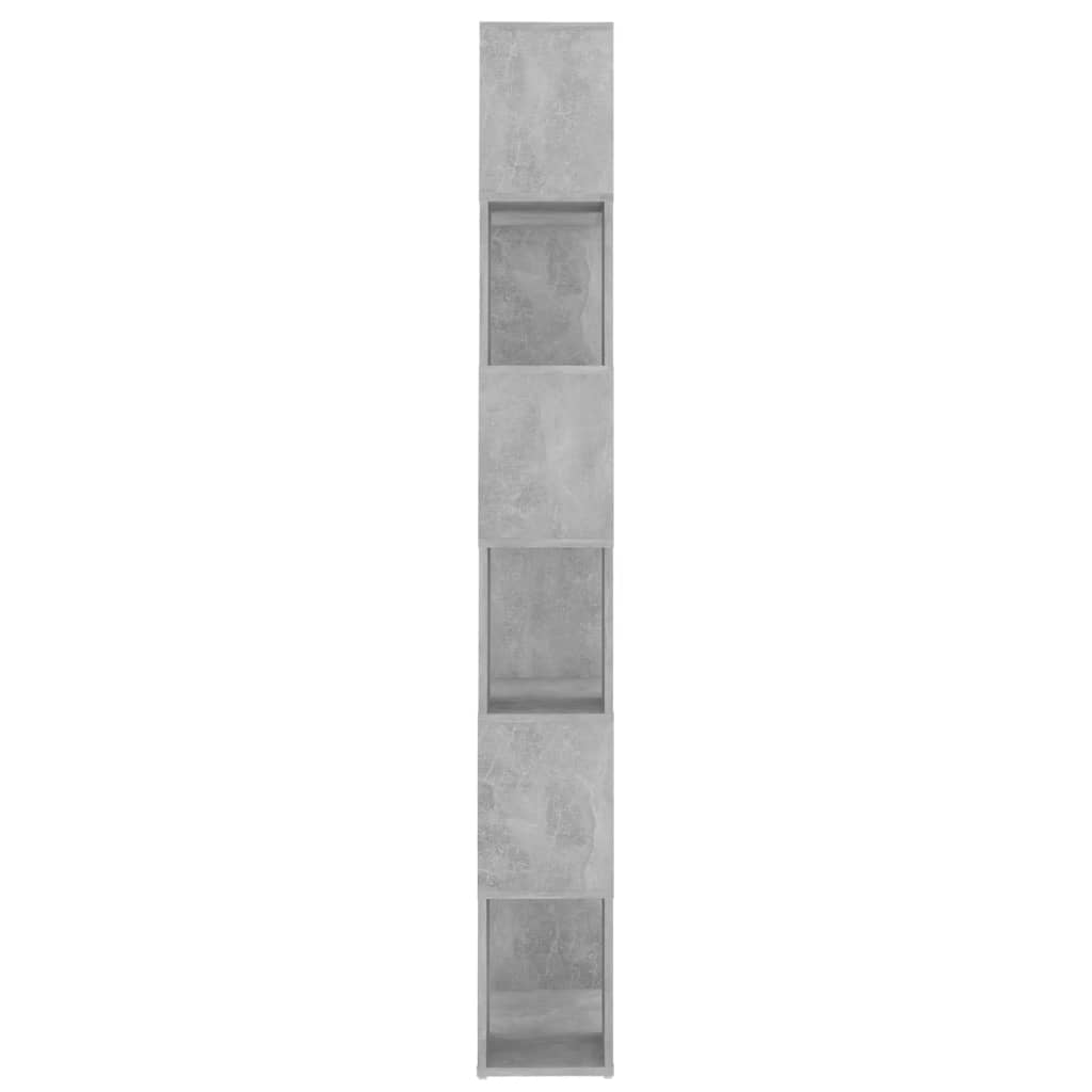 Bibliothèque/Séparateur de pièce Gris béton 60x24x186 cm - XIOS
