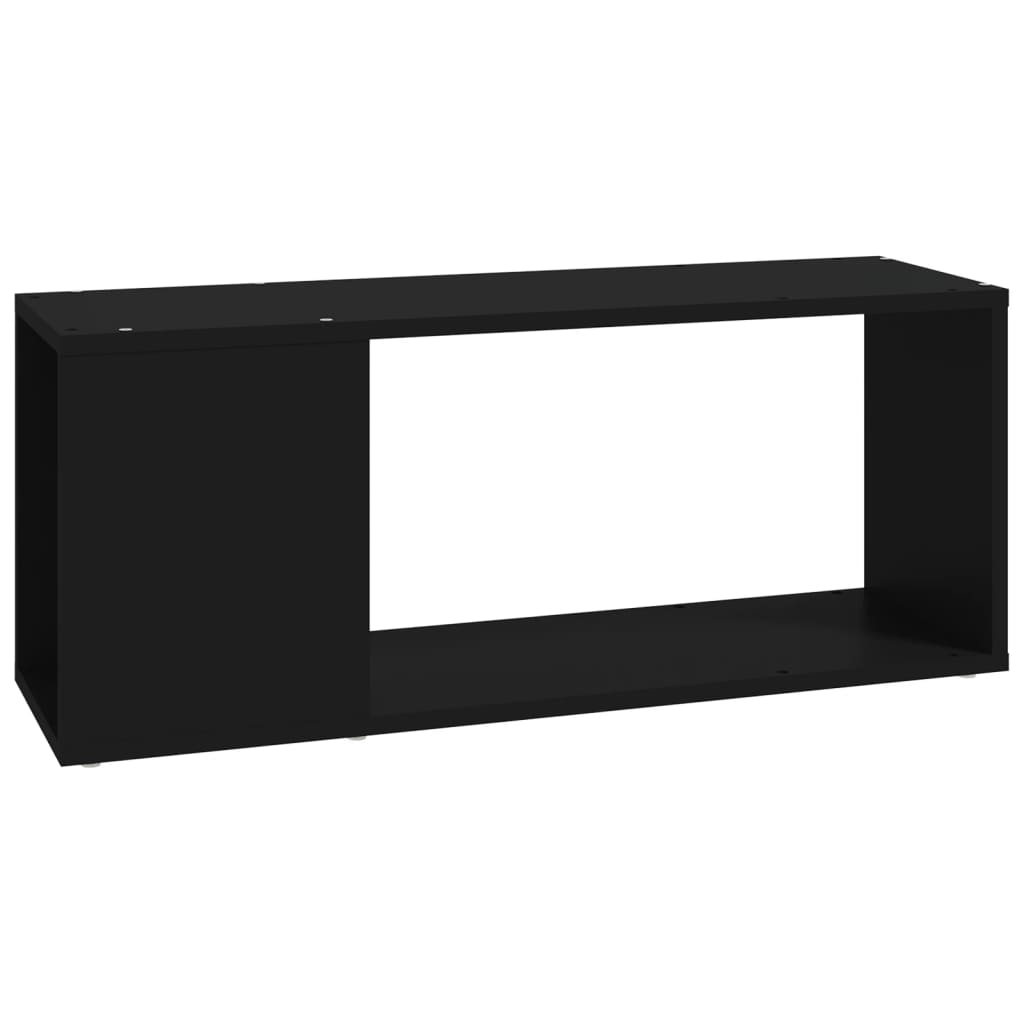 Meuble TV Noir 80x24x32 cm Bois d'ingénierie - XIOS