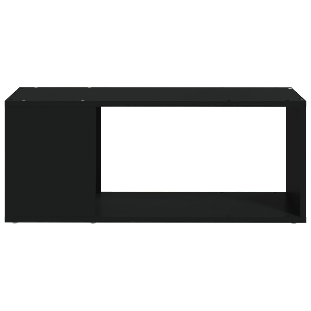 Meuble TV Noir 80x24x32 cm Bois d'ingénierie - XIOS