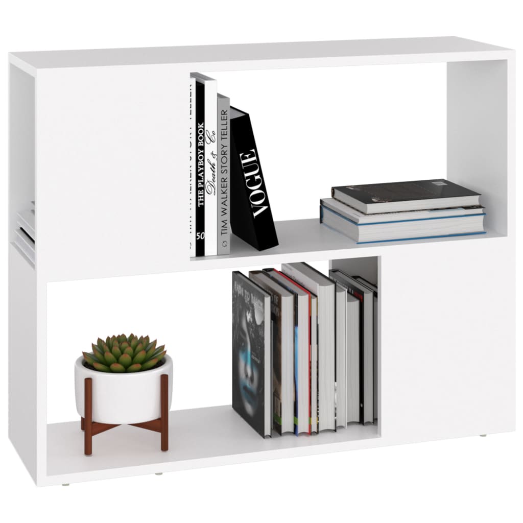 Meuble TV Blanc 80x24x63 cm Bois d'ingénierie - XIOS