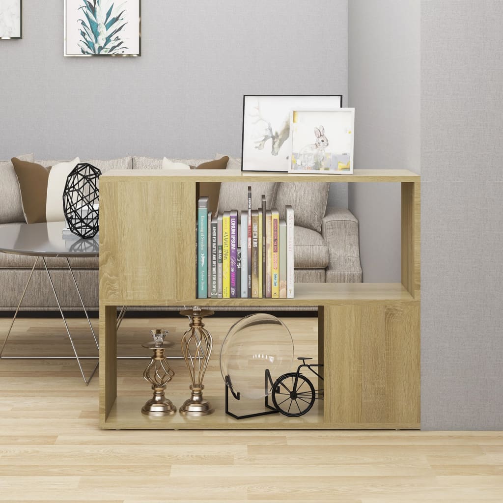 Meuble TV Chêne sonoma 80x24x63 cm Bois d'ingénierie - XIOS