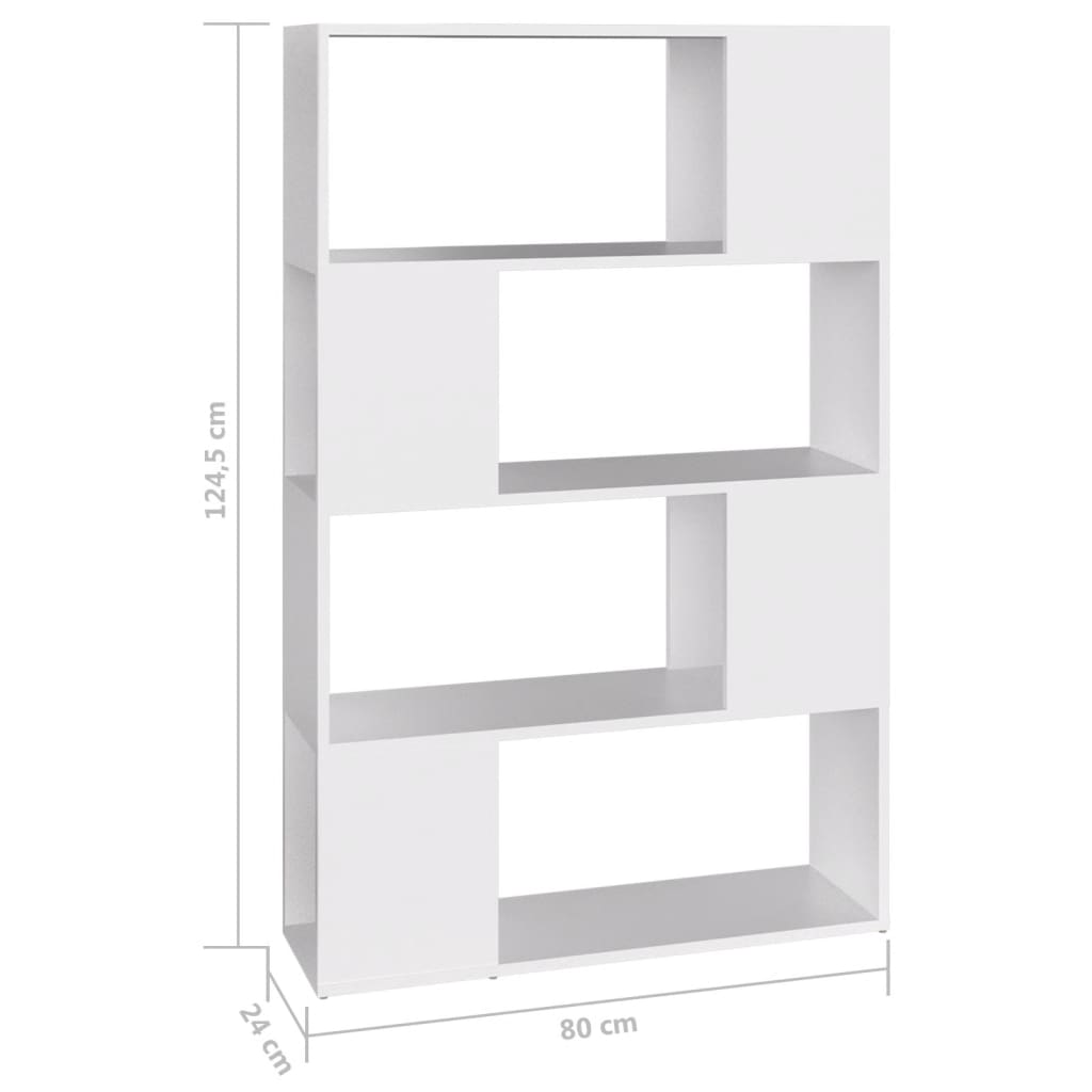 Bibliothèque/Séparateur de pièce Blanc Bois d'ingénierie - XIOS