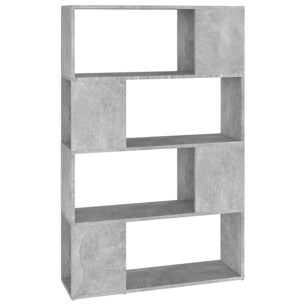 Bibliothèque/Séparateur de pièce Gris béton 80x24x124,5 cm Bibliothèques vidaXL
