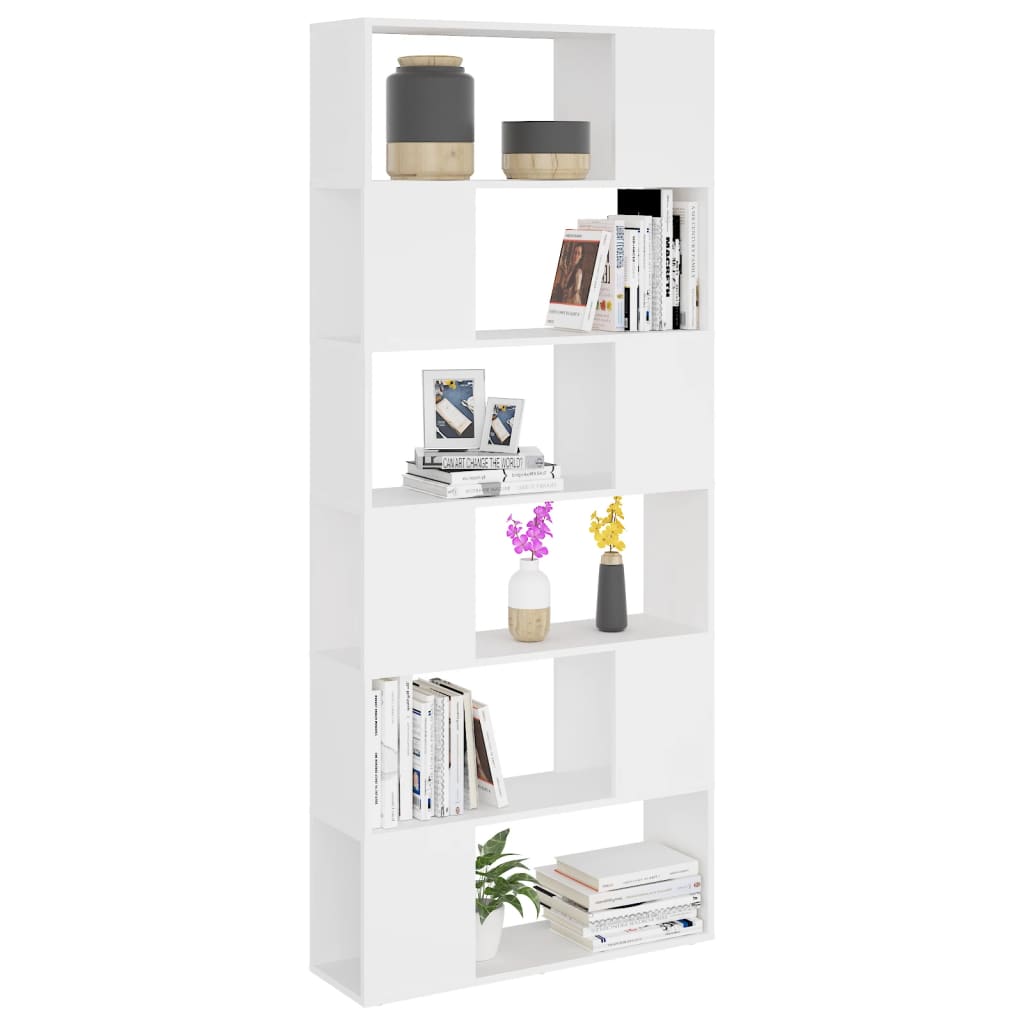Bibliothèque/Séparateur de pièce Blanc Bois d'ingénierie - XIOS