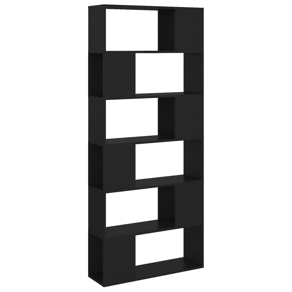 Bibliothèque/Séparateur de pièce Noir Bois d'ingénierie - XIOS