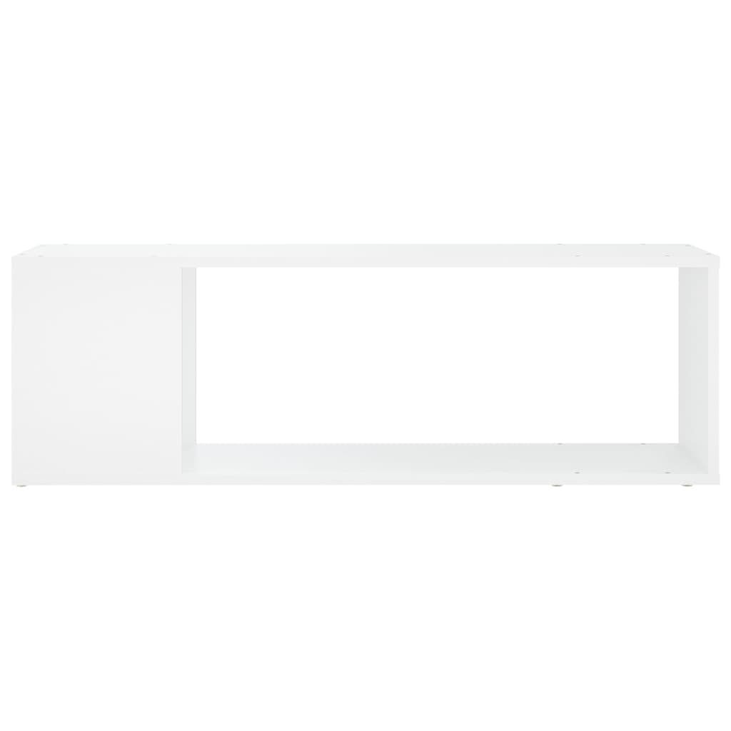 Meuble TV Blanc 100x24x32 cm Bois d'ingénierie Bibliothèques vidaXL