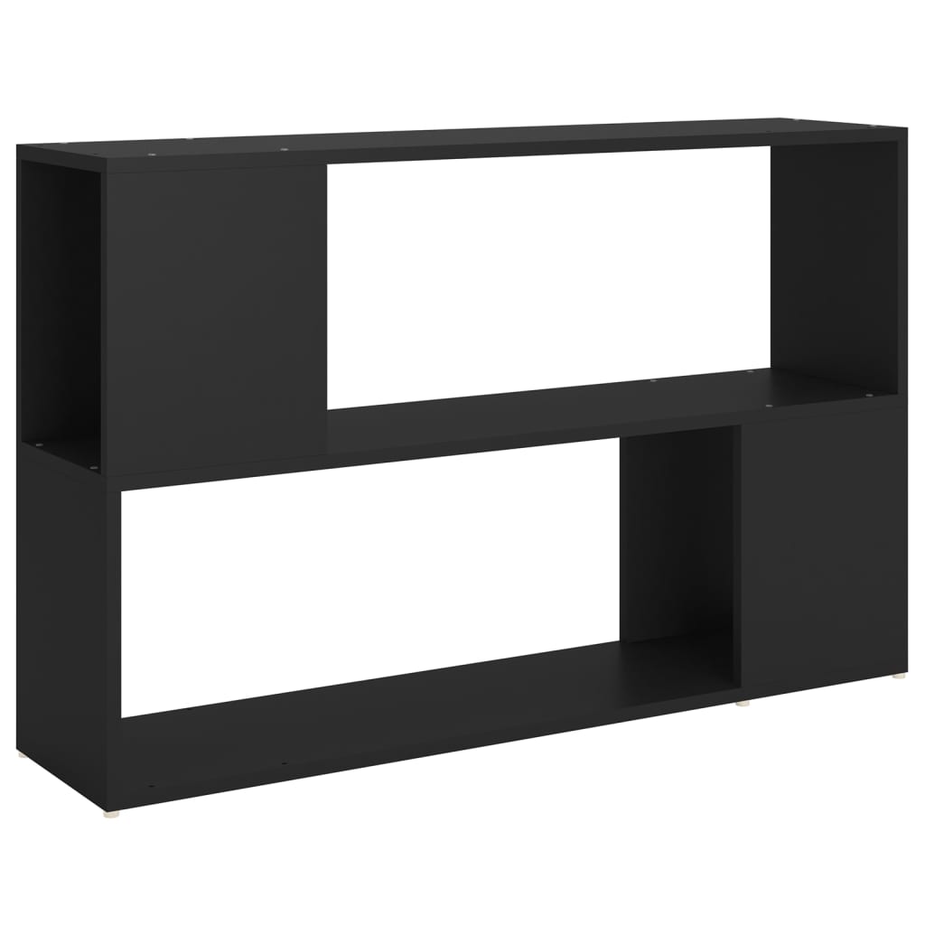 Bibliothèque Noir 100x24x63 cm Bois d'ingénierie - XIOS