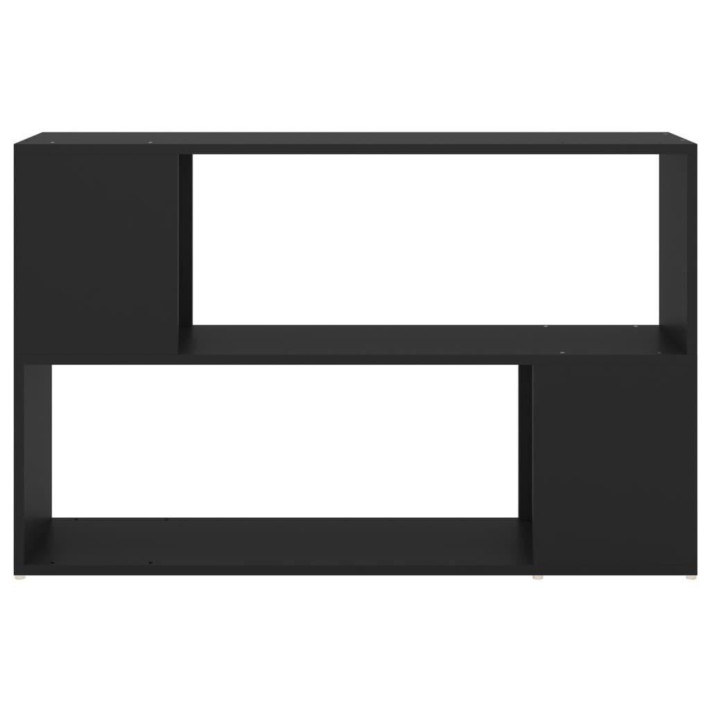 Bibliothèque Noir 100x24x63 cm Bois d'ingénierie - XIOS