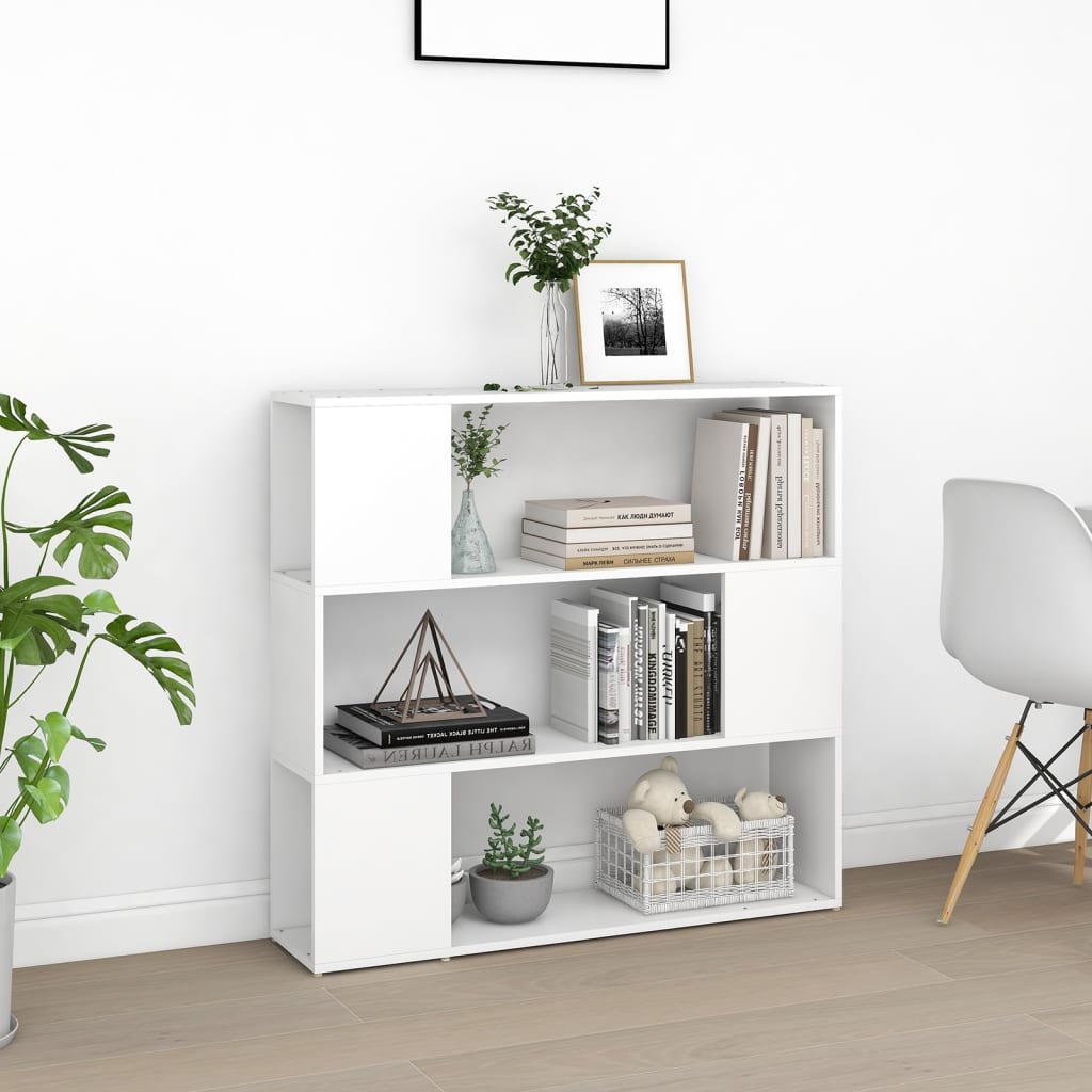 Bibliothèque/Séparateur de pièce Blanc 100x24x94 cm - XIOS